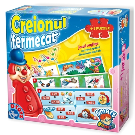 Puzzle - Joc educativ- Creionul fermecat + Puzzle 24 piese- Set baza 1