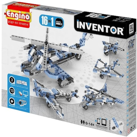 Seturi de constructie - Joc Engino de Constructie Creativ Inventor 16 Modele Aparate de Zbor