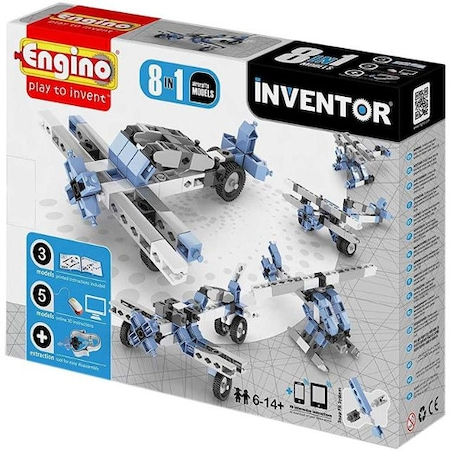 Seturi de constructie - Joc Engino de Constructie Creativ Inventor 8 Modele Aparate de Zbor