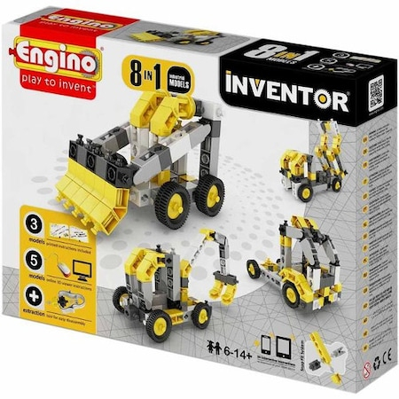 Seturi de constructie - Joc Engino de Constructie Creativ Inventor 8 Modele Utilaje Industriale