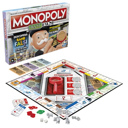 Jocuri de societate - Joc Interactiv Ultra Monopoly - HASBRO - Monopoly Bancnote False , Original in Limba Romana