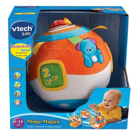Cuburi si caramizi - Jucarie bebelusi - Vtech Minge Magica VT47316