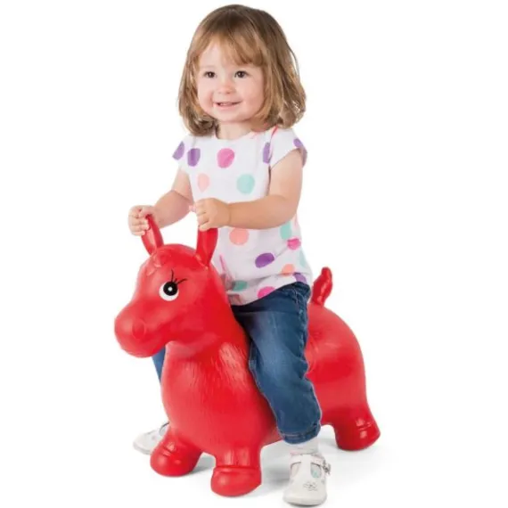 Calut Gonflabil Jumper Hip Hop din Cauciuc cu Muzica si Lumini , Interior sau Exterior - Rosu [1]