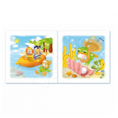 Jucarie  de baie  Carticica Impermeabila pentru Bebelusi Smoby Cotoons - Carte Magica cu Animale [3]
