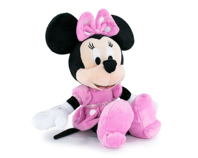Jucarie de plus Disney Minnie Mouse,  Rochita Roz 35 cm [5]