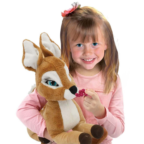 Jucarie de Plus Interactiva cu 6 Functii diferite de Actiune , Emotion Pets Praline Giochi Preziosi , 30 CM [5]