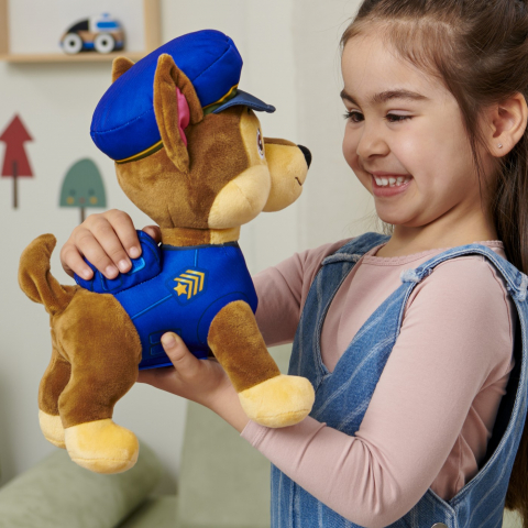 Jucarie de Plus Interactiva cu Sunete, Latra si da din Coada , Patrula Catelusilor , Chase Paw Patrol [5]