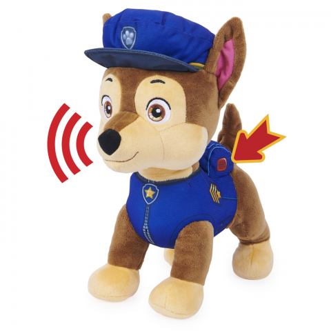 Jucarie de Plus Interactiva cu Sunete, Latra si da din Coada , Patrula Catelusilor , Chase Paw Patrol [7]