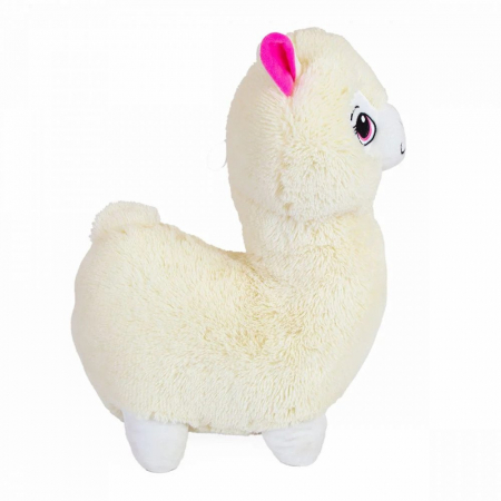 Jucarie de plus Lama cea pufoasa, Alb, 50 cm [1]