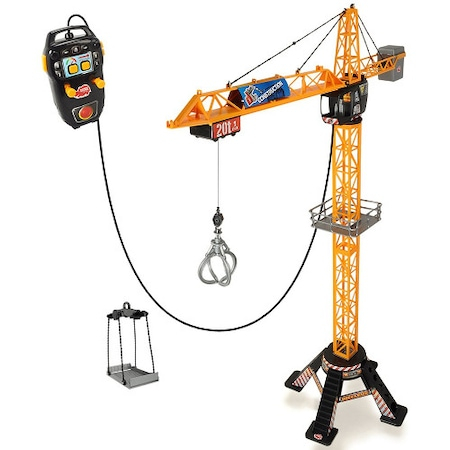 Utilaje constructie de jucarie - Jucarie Dickie Toys Macara Mega Crane cu Telecomanda ,1.20 Metri Inaltime