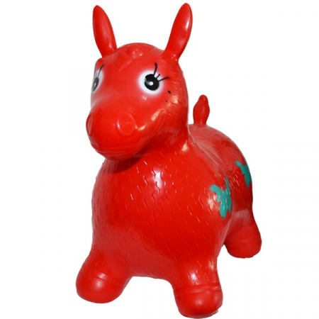 Jucarii, Copii & Bebe - Calut gonflabil din cauciuc , pentru sarit , Rosu , Robentoys®