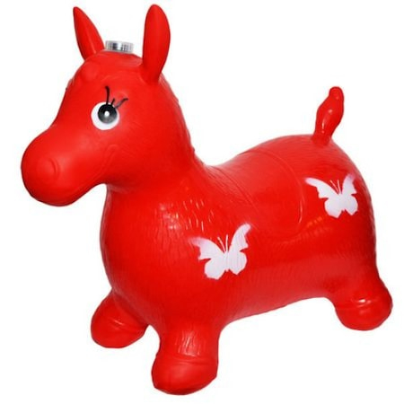 Jucarii interactive - Jucarie in forma de calut cu muzica , ROSU , JOLLY KIDS , JG5090