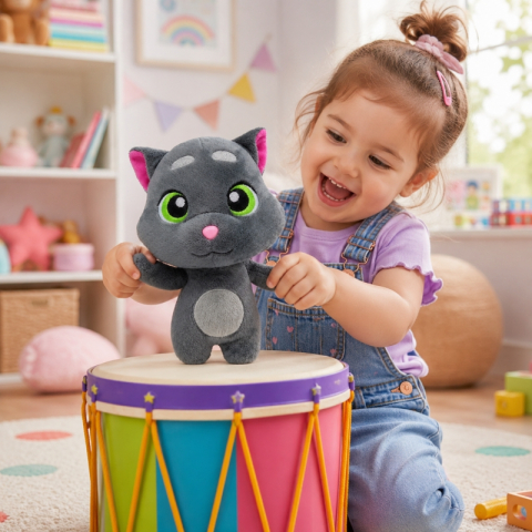 Jucarie Interactiva de Plus, New  Talking TOM Mini Friends, Prietenul meu Vorbaret [1]