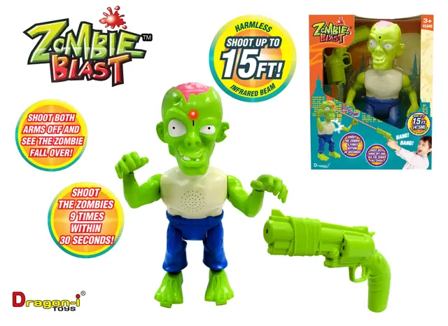 Jucarie interactiva Dragon-i Toys Zombie Blast, dezvolta precizie si reflexe, Super Shooter [3]