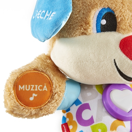Jucarie interactiva Fisher Price, Catelusul Vorbitor The Talking Puppy - Smart Stages - Include Tehnologia ,, Etape de Dezvoltare '' cu 3 Niveluri de Joc in Limba Romana [7]
