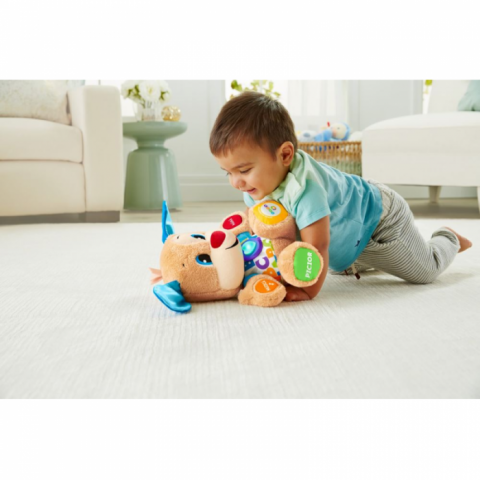 Jucarie interactiva Fisher Price, Catelusul Vorbitor The Talking Puppy - Smart Stages - Include Tehnologia ,, Etape de Dezvoltare '' cu 3 Niveluri de Joc in Limba Romana [4]