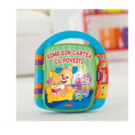 Jucarie interactiva Fisher Price, Laugh&Learn, Cartea de Povesti in Limba Romana [3]