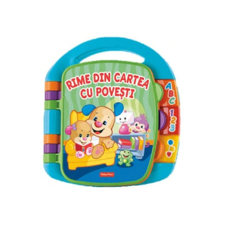 Jucarii interactive bebelusi - Jucarie interactiva Fisher Price, Laugh&Learn, Cartea de Povesti in Limba Romana