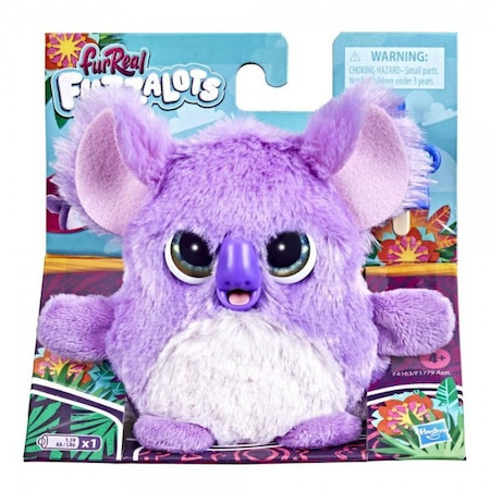 Jucarii de plus - Jucarie interactiva Fuzzalots, coala de plus mov, HSF1779M