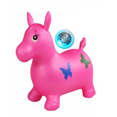 Skateboard - Jucarie Interactiva Jumper - Calut gonflabil muzical roz