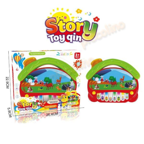 Jucarie Interactiva pentru Bebelusi - Pianina Electrica cu Animale tip  Casuta pentru Copii mici - Joaca prin Invatare - Lumini și Sunete [6]