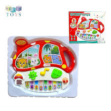 Jucarie Interactiva pentru Bebelusi - Pianina Electrica cu Animale tip Ciupercuta  pentru Copii mici - Joaca prin Invatare - Lumini și Sunete [2]