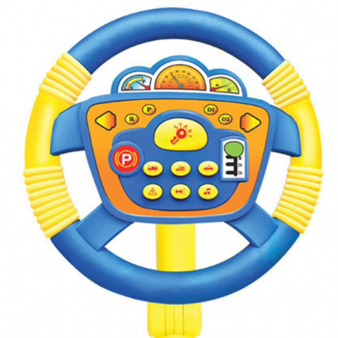 Jucarie Interactiva pentru copii ,  Volan Multifunctional cu suport si rotire la 360 grade, 25x46cm [1]