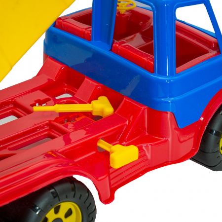 Camion Autobasculanta cu 6 Roti Silentioase Antiderapante , incarcat cu 80 buc Lego din plastic pentru Constructii  - 60 CM [3]