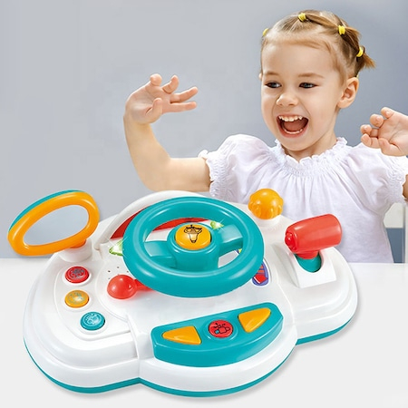 Jucarie volan interactiv, multifunctional cu lumini si muzica, simulare condus,pentru fete si baieti, 1, 2, 3, 4 ani [7]
