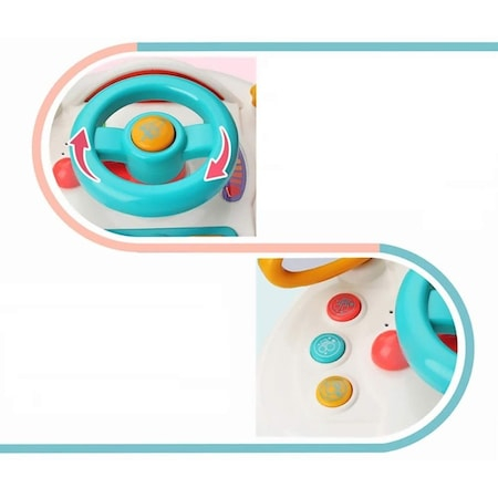 Jucarie volan interactiv, multifunctional cu lumini si muzica, simulare condus,pentru fete si baieti, 1, 2, 3, 4 ani [5]