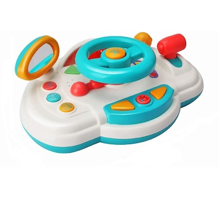 Jucarie volan interactiv, multifunctional cu lumini si muzica, simulare condus,pentru fete si baieti, 1, 2, 3, 4 ani [1]