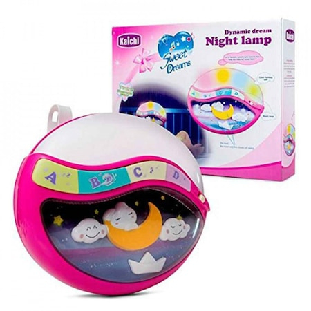 Lampa de veghe Little Angel cu muzica si lumini relaxante, roz [1]