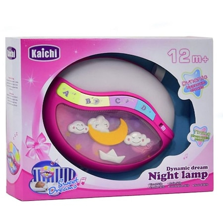 Lampa de veghe Little Angel cu muzica si lumini relaxante, roz [0]