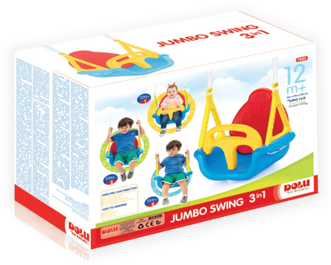 Leagan cu Spatar 3 in 1  pentru Interior sau Exterior,  Confortabil si Rezistent  cu Sistem de Siguranta impotriva caderii   - Model Tricolor [2]