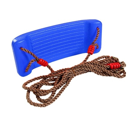 Leagan din plastic pentru copii cu funie ajustabila inclusa, Albastru, Avaleea [2]