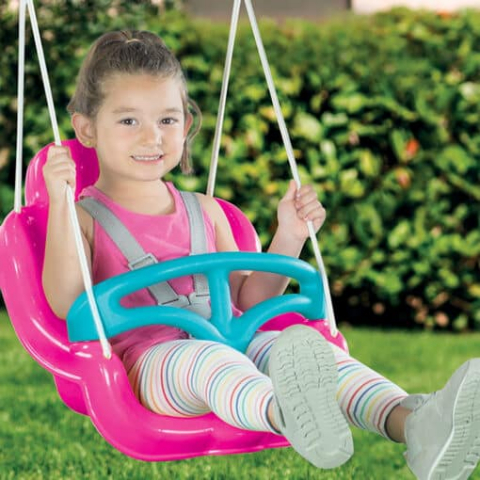 Leagan cu Spatar si Centura de Siguranta,  Exterior sau Interior, Bara Protectie Detasabila,, Franghie Ajustabila, KidsProtect  Unicorn [2]