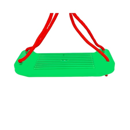 Leagane copii - Leagan simplu din plastic pentru copii, 42.5 x 16.7 x 5.5 cm, Verde/Rosu