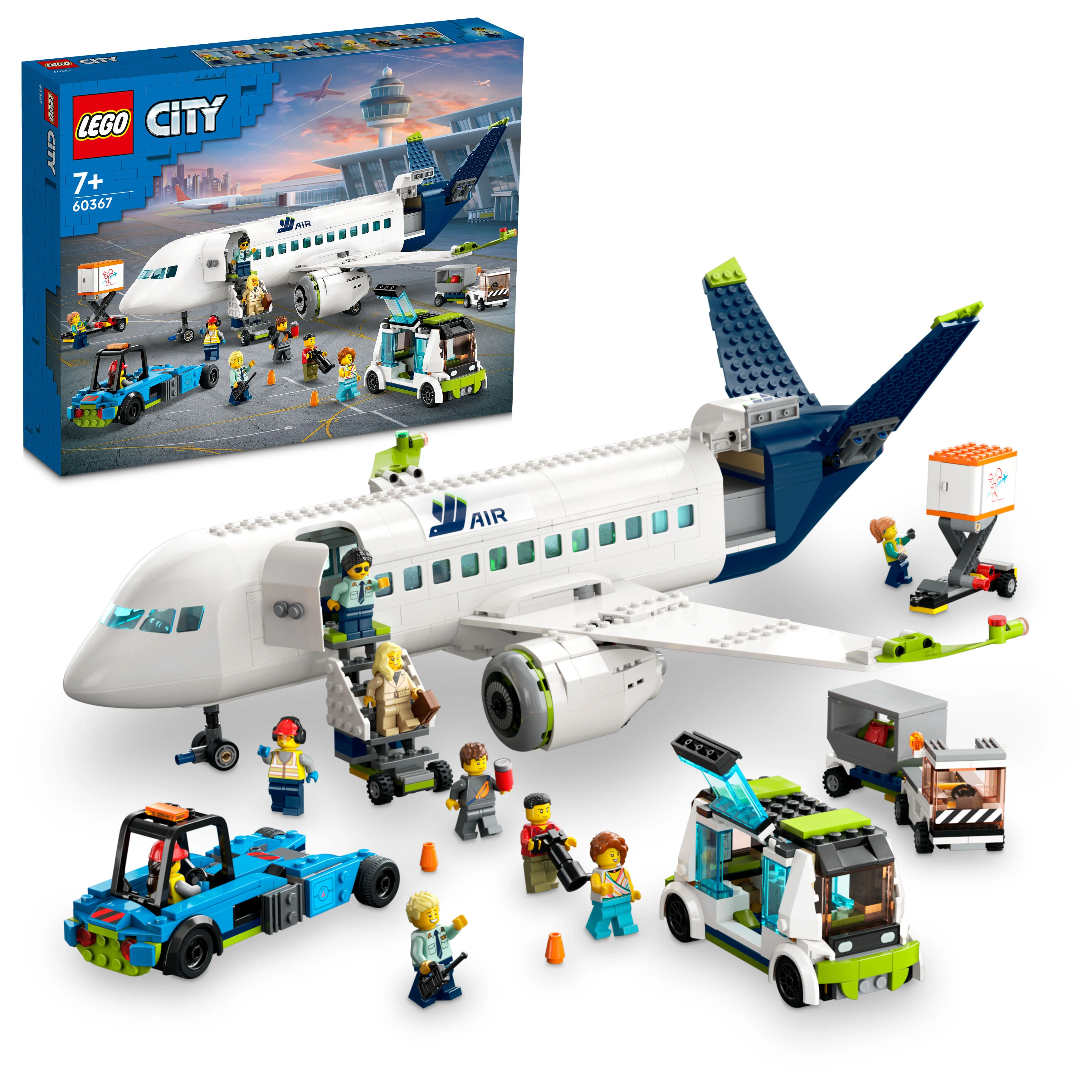 Jucarii in Reclama TV - Mega Set de Constructii LEGO® City - Avion de Pasageri – Aventură la Inălțime pentru Micii Exploratori , 913 piese,  7ani +