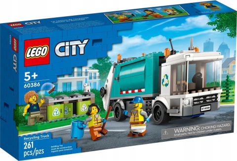 Joc de Constructii LEGO CITY BLOCKS 60386 Camion de Reciclare -  Masina de Gunoi [6]