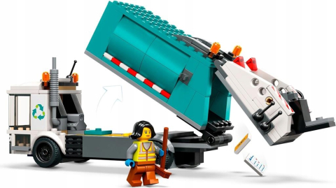 Joc de Constructii LEGO CITY BLOCKS 60386 Camion de Reciclare -  Masina de Gunoi [3]