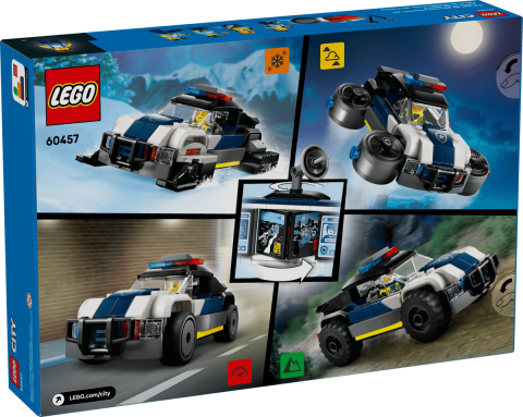 LEGO® City - Custom Police Car Garage - Garaj Personalizat pentru Mașini de Poliție - 489 Piese, 6 Ani + [3]