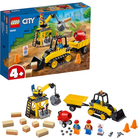 LEGO City Great Vehicles - Buldozer pentru constructii 60252, 126 piese [9]