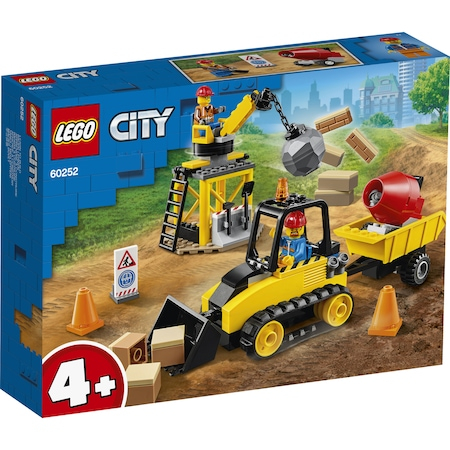 Jucarii in Reclama TV - LEGO City Great Vehicles - Buldozer pentru constructii 60252, 126 piese