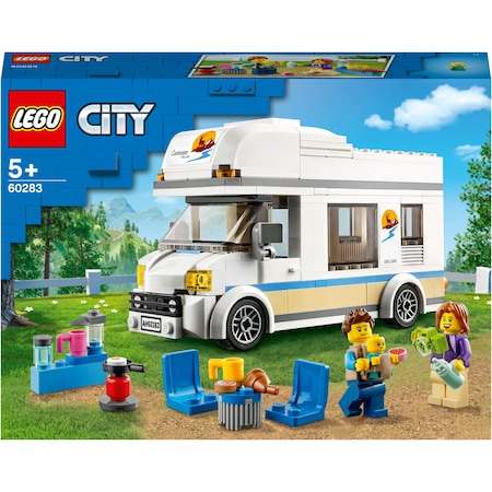 Seturi de constructie - LEGO City Great Vehicles - Rulota de vacanta 60283, 190 piese