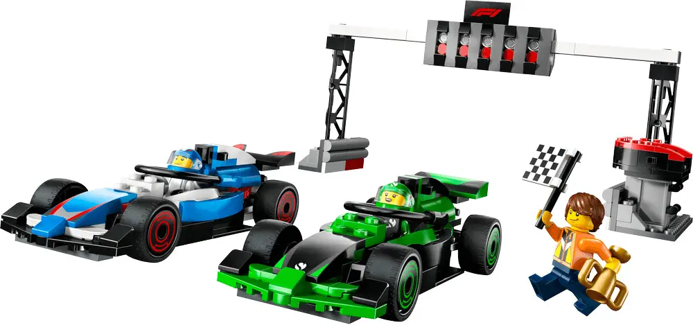 Set Constructii LEGO® City - Grila de Start F1® cu 2x Masini de Curse de Formula 1,  60474, 313 piese, 6 ani+ [1]