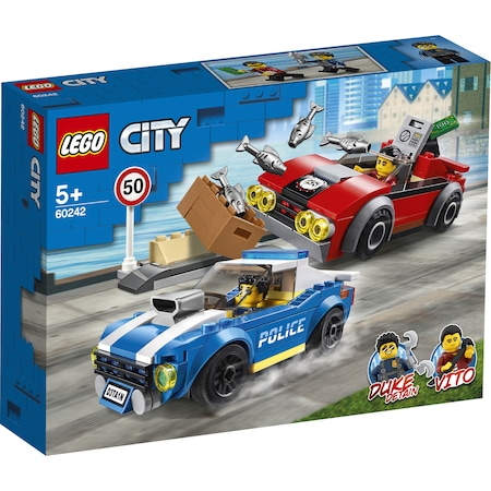 Jucarii & jocuri - LEGO City Police - Arest pe autostrada al politiei 60242, 185 piese