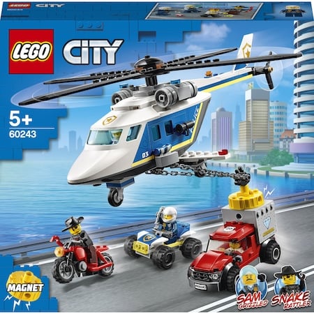 Jucarii & jocuri - LEGO City Police - Urmarire cu Elicopterul Politiei 60243, 212 piese