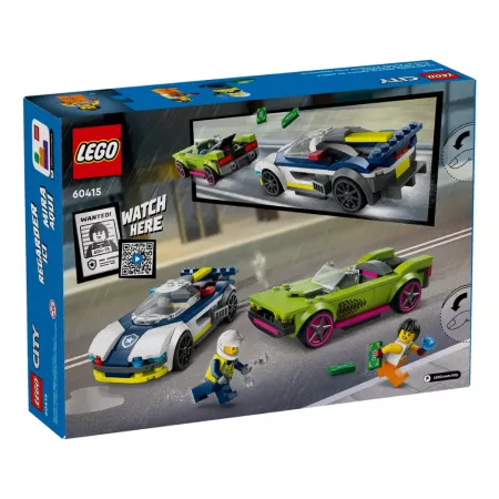 Jucarii in Reclama TV - Set de Constructii - Lego City - Urmarirea cu Masina de Politie si Masina pentru Evadare a Infractorului  , +6 ani