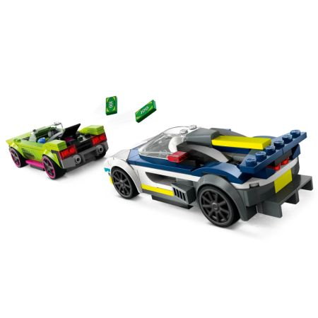 Set de Constructii - Lego City - Urmarirea cu Masina de Politie si Masina pentru Evadare a Infractorului  , +6 ani [2]