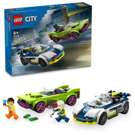 Set de Constructii - Lego City - Urmarirea cu Masina de Politie si Masina pentru Evadare a Infractorului  , +6 ani [1]